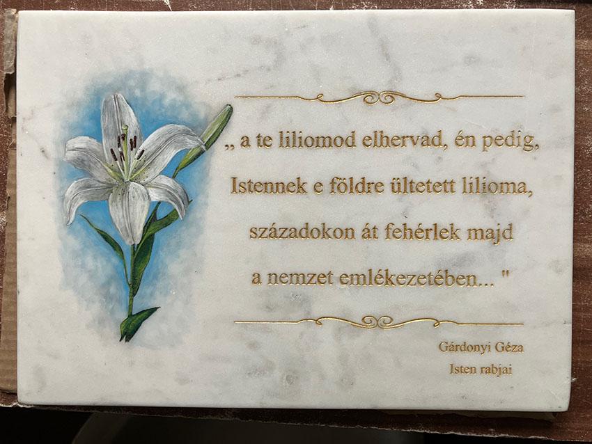 Emléktáblák – 1. alkotás