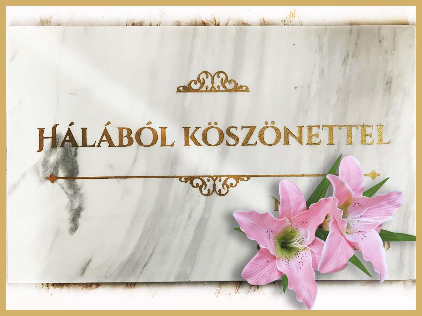 Hálatáblák – 2. alkotás